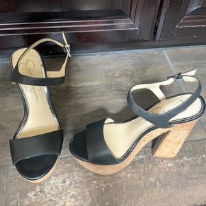 Jessica Simpson wedge platform heels